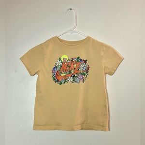 Nike Graphic Logo Tee Tan Size Small